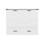 Lit armoire escamotable Polibi avec tiroir de rangement et station de charge