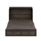 Lit armoire escamotable Polibi avec tiroir de rangement et station de charge