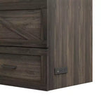 Lit armoire escamotable Polibi avec tiroir de rangement et station de charge