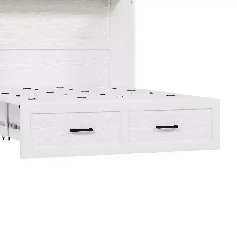 Lit armoire escamotable Polibi avec tiroir de rangement et station de charge