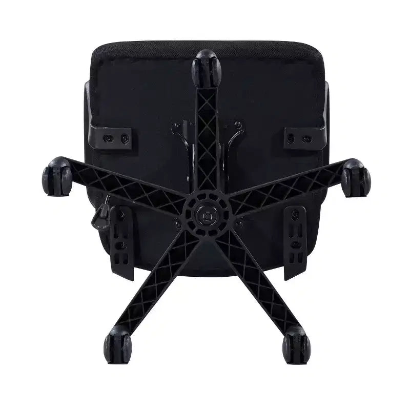 Chaise de bureau Homy Casa à dossier mi-haut en maille, avec hauteur réglable, pour bureau à domicile ou zone d'étude, noire