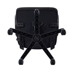 Chaise de bureau Homy Casa à dossier mi-haut en maille, avec hauteur réglable, pour bureau à domicile ou zone d'étude, noire