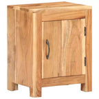 vidaXL Bedside Cabinet 15.7x11.8x19.7 Solid Acacia Wood