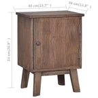 vidaXL Table de chevet 40x30x53 cm Bois de teck massif