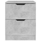 vidaXL Side Cabinet Storage Side End Table for Living Room Engineered Wood - Concrete Gray