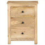 vidaXL Table de chevet 45x35x60 cm Bois de manguier massif