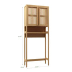 Meuble de Rangement Sur Pied Pour Toilettes, Étagère de Toilette Gain de Place Indépendante Avec Étagère Ouverte, Organisateur d'Armoire de Salle de Bain Pour Buanderie Salle de Bain