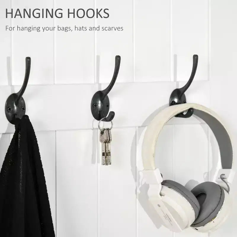 Meuble d'entrée avec porte-manteau et banc, banc de vestiaire avec rangement et patères