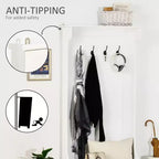 Meuble d'entrée avec porte-manteau et banc, banc de vestiaire avec rangement et patères
