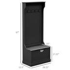Meuble d'entrée avec porte-manteau et banc, banc de vestiaire avec rangement et patères