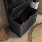 Meuble d'entrée avec porte-manteau et banc, banc de vestiaire avec rangement et patères