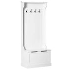 Meuble d'entrée avec porte-manteau et banc, banc de vestiaire avec rangement et patères
