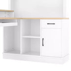 Bureau de jeu en L Bellemave avec prise, tiroirs, étagère, bureau d'étude en L pour coin