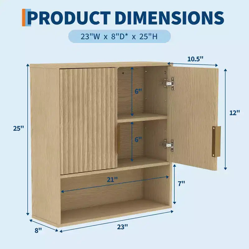 Meuble de rangement mural de salle de bain, organiseur 2 niveaux au-dessus des toilettes, armoire en bois étanche pour salle de bain, cuisine, salon