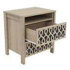 Tables de chevet Galano Modern à 2 tiroirs avec rangement ouvert - Lot de 2 - 53,1 cm (L) x 39,9 cm (P) x 57,7 cm (H)