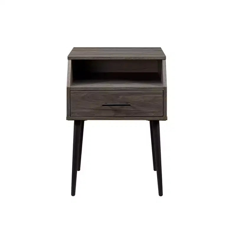 Table de chevet moderne Marlow de GDFStudio avec tiroir et rangement ouvert