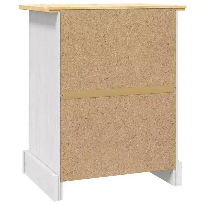 vidaXL Table de chevet de rangement avec tiroir Pin mexicain Gamme Corona