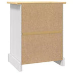 vidaXL Table de chevet de rangement avec tiroir Pin mexicain Gamme Corona