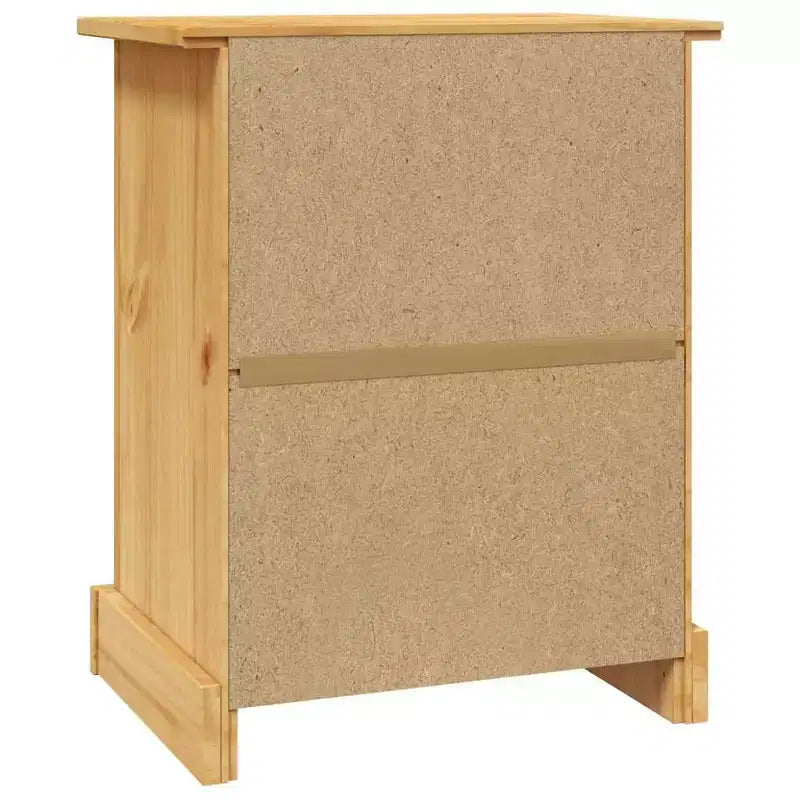 vidaXL Table de chevet de rangement avec tiroir Pin mexicain Gamme Corona