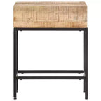 vidaXL Side Table Brown Solid rough mango wood Small Durable