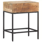 vidaXL Table d'appoint Marron Bois de manguier massif brut Petite Durable