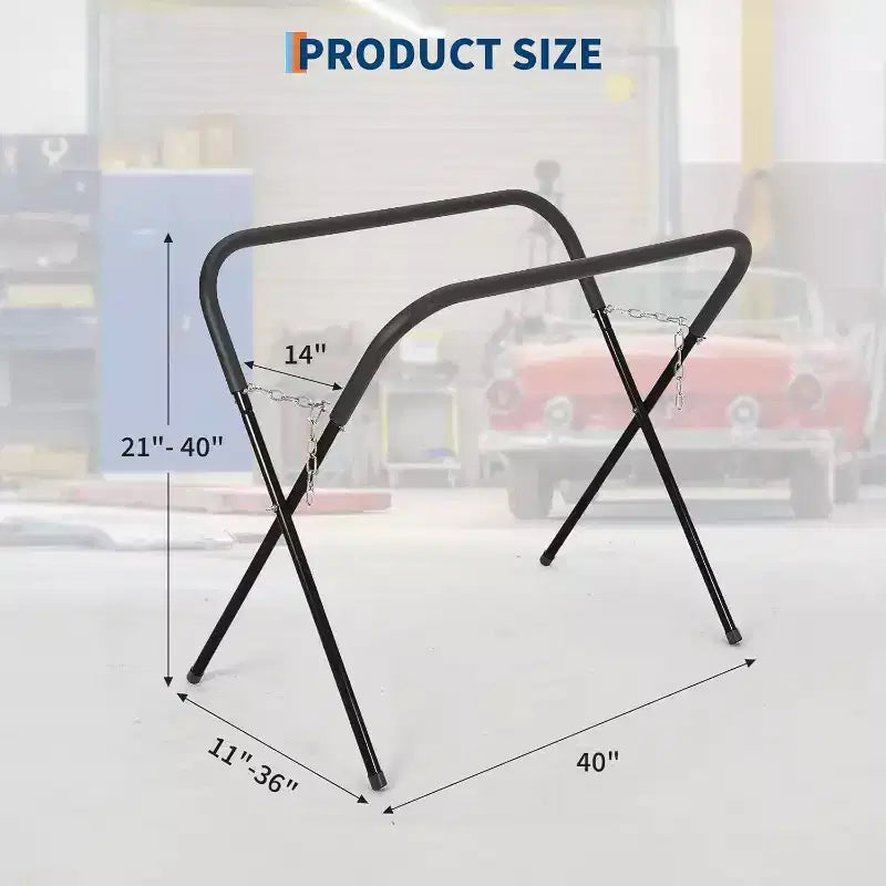 Établi portable - Capacité de charge de 500 lb (Acier au carbone, support peint en rouge)