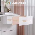 Commode et meuble TV 13 tiroirs de 70 pouces, organisateur de rangement multifonctionnel pour téléviseurs de 65 à 80 pouces, armoire en tissu pour chambre et salon