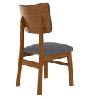 Lot de 4 chaises de salle à manger rembourrées avec pieds en bois, chaises de cuisine modernes du milieu du siècle pour salle à manger, restaurant ou salon - Panipeachy