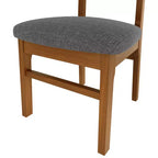 Lot de 4 chaises de salle à manger rembourrées avec pieds en bois, chaises de cuisine modernes du milieu du siècle pour salle à manger, restaurant ou salon - Panipeachy