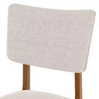 Lot de 4 chaises de salle à manger rembourrées avec pieds en bois, chaises de cuisine modernes du milieu du siècle pour salle à manger, restaurant ou salon - Panipeachy