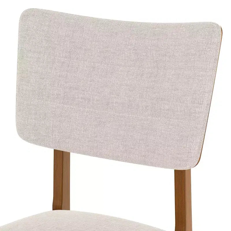 Lot de 4 chaises de salle à manger rembourrées avec pieds en bois, chaises de cuisine modernes du milieu du siècle pour salle à manger, restaurant ou salon - Panipeachy