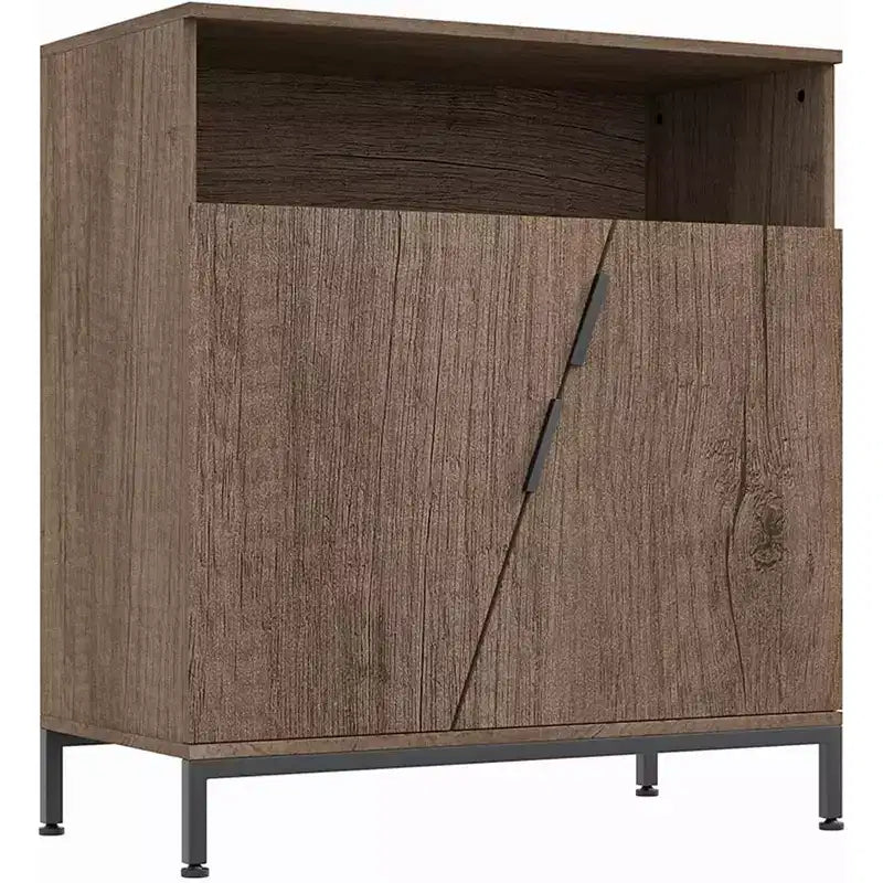 Door Sideboard Cabinet, Free Standing Morden Wood Sideboard Buffet, Storage Cabinet with Adjustable Shelves