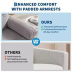 Fauteuil inclinable manuel pour adultes, canapé simple ergonomique en tissu avec support lombaire, poche latérale, fauteuil inclinable réglable pour salon, chambre à coucher