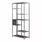 Séparateur de Pièce Bibliothèque en Métal Moderne GDFStudio Axton 72,8