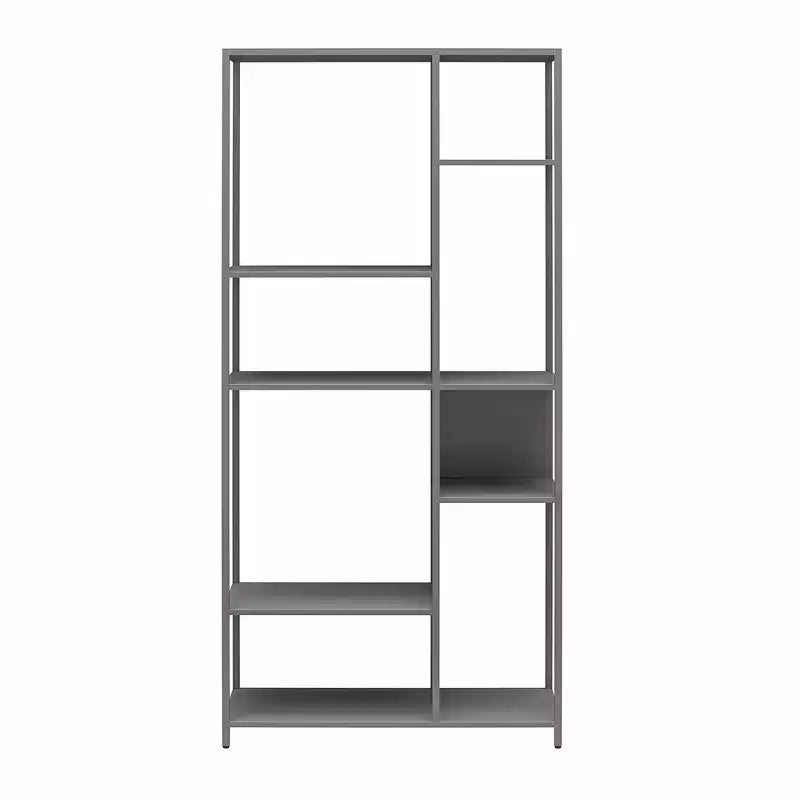 Séparateur de Pièce Bibliothèque en Métal Moderne GDFStudio Axton 72,8