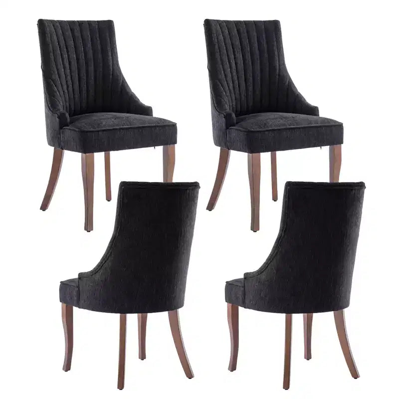 MAYEERTY Lot de 2 chaises plissées minimalistes, rembourrage doux, pieds en bois massif, usage domestique