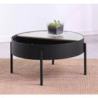 Coaster, Table basse ronde Ozella avec rangement dissimulé