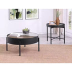 Coaster, Table basse ronde Ozella avec rangement dissimulé