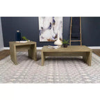 Coaster, Lynette ensemble de 2 tables basses et d'appoint rectangulaires en manguier