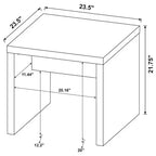 Coaster, Lynette ensemble de 2 tables basses et d'appoint rectangulaires en manguier