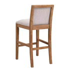 Tabourets de bar hauteur comptoir TUYOHW rembourrés, lot de 2, chaises d'appoint avec cadre en bois d'hévéa, chaises de bar pour îlot de cuisine, bureau à domicile, salle à manger