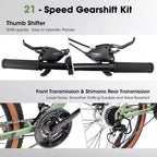 VTT roues 24 pouces, 21 vitesses pour homme et femme, vélo de ville/trail/VTT