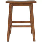 MAYEERTY Tabourets de comptoir de ferme 2 pièces, design rustique en bois, petite salle à manger, Noyer