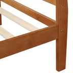 Cadre de lit plateforme double Bellemave en bois avec tête et pied de lit, support à lattes en bois massif, aucun sommier tapissier requis, assemblage facile pour enfants et adolescents