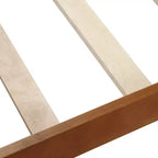 Cadre de lit plateforme double Bellemave en bois avec tête et pied de lit, support à lattes en bois massif, aucun sommier tapissier requis, assemblage facile pour enfants et adolescents