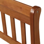 Cadre de lit plateforme double Bellemave en bois avec tête et pied de lit, support à lattes en bois massif, aucun sommier tapissier requis, assemblage facile pour enfants et adolescents