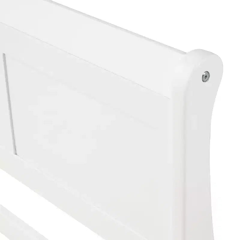 Cadre de lit plateforme double Bellemave en bois avec tête et pied de lit, support à lattes en bois massif, aucun sommier tapissier requis, assemblage facile pour enfants et adolescents