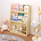 TUYOHW Étagère à livres à 3 niveaux pour enfants, bibliothèque frontale pour tout-petits pour coin lecture, chambre de bébé, salle de jeux et organisateur de salles de classe