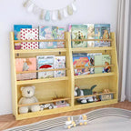 TUYOHW Étagère à livres à 3 niveaux pour enfants, bibliothèque frontale pour tout-petits pour coin lecture, chambre de bébé, salle de jeux et organisateur de salles de classe
