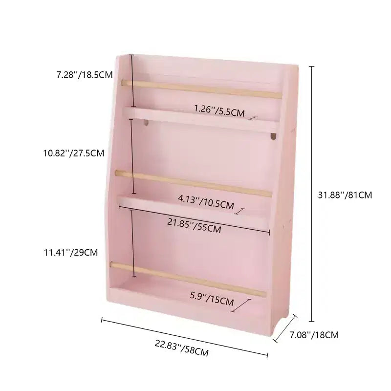 TUYOHW Étagère à livres à 3 niveaux pour enfants, bibliothèque frontale pour tout-petits pour coin lecture, chambre de bébé, salle de jeux et organisateur de salles de classe